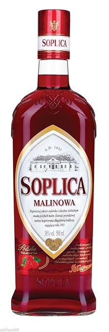1 Flasche Soplica Malinowa Himbeerlikör aus Polen a 0,5L Likör Himbeer