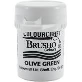 PanPastel Brusho Crystal Colours 15 Gram Olive Green
