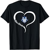 Sunnyside Blue Devils Logo Half Heart Slogan HS T-Shirt