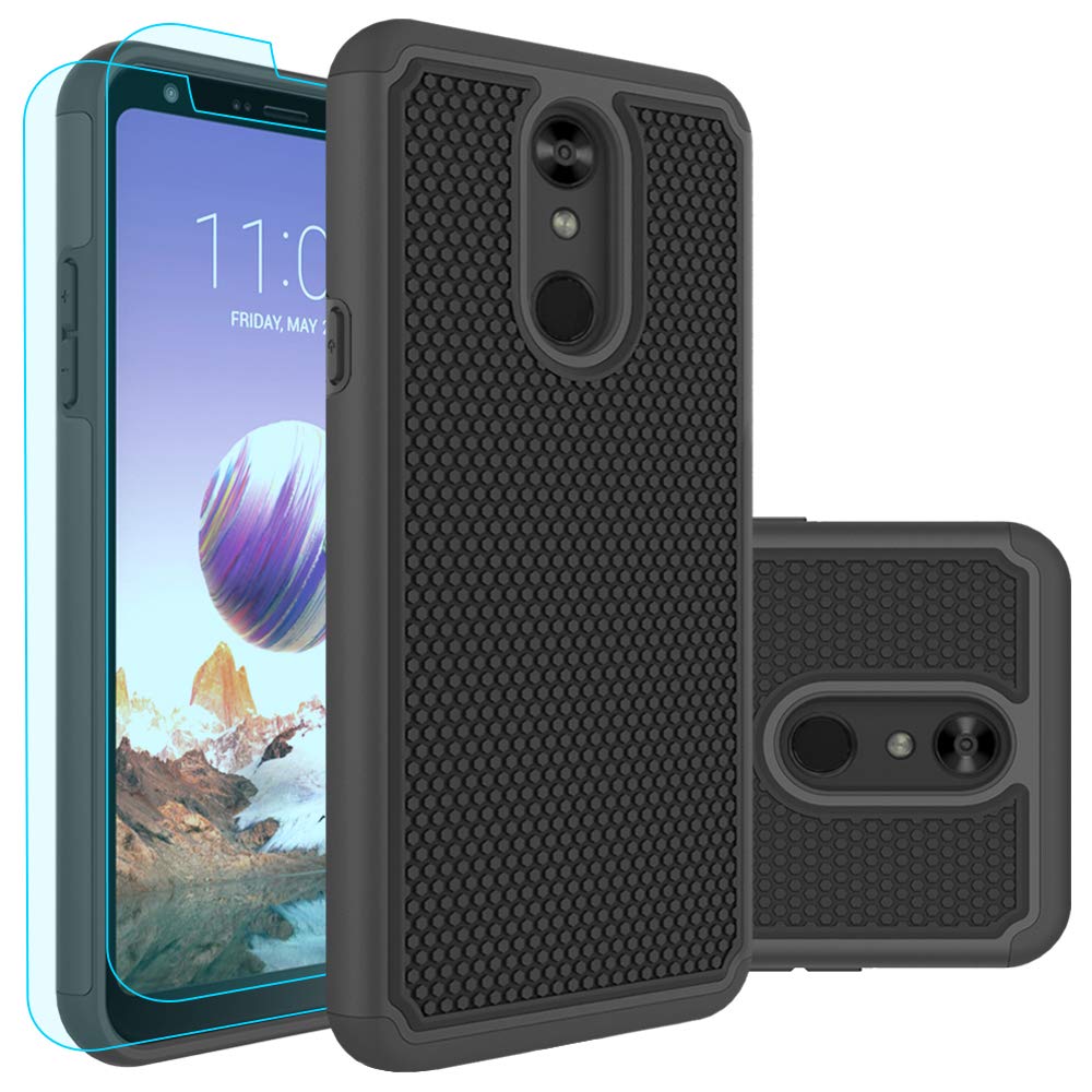 Best lg stylo case dual layer with screen protector