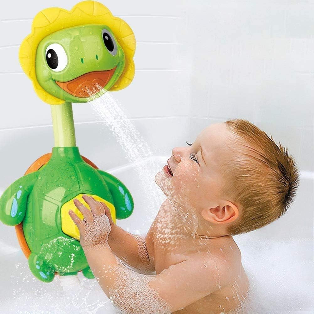 Baby Bath Toy - Bath Activity Set Sprays Water and is Fun to Play with - No Batteries Required, Ideal Bath Tub Toys for Babies 18 Months and Older(Tortoise)