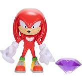 Sonic the Hedgehog 4-inch Knuckles Action Figure with Purple Chaos Emerald Accessory. Ages 3+ (Officially licensed by Sega)