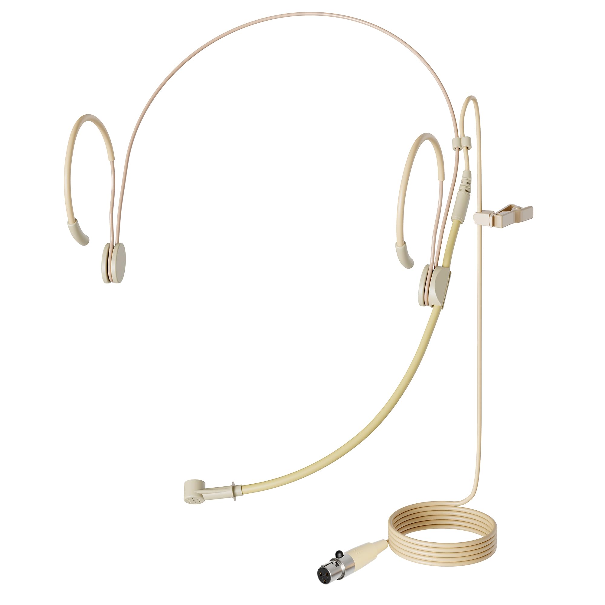 J K MIC-J 069 Earhook Headworn Headset Microphone For AKG SAMSON Wireless Microphone System - Mini XLR TA3F Plug