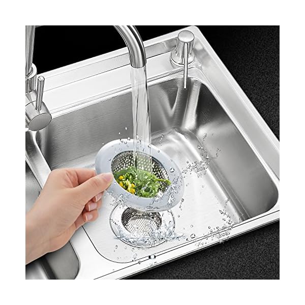 Fengbao 2PCS Kitchen Sink Strainer - Stainless Steel, Large Wide Rim 4.5" Diameter - Image 8