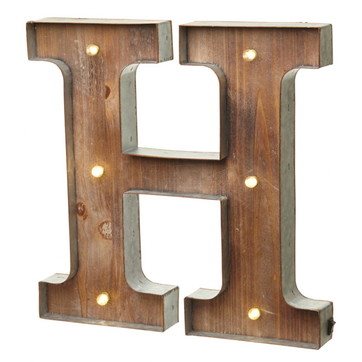 Vintage Illuminated Carnival Lights - A-Z - Choice of Alphabet Letters (Letter H) by Heaven Sends