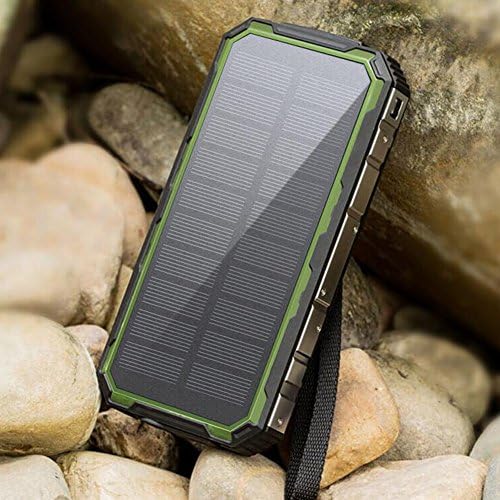 Solar Charging Mobile Power 20000 Ma Charging Treasure Solar Charging, + Electric Charging Dual Use Dual Charge 2.1A Fast Charge, 1.0A, 2.0A, Three Defense, LED Flashlight, For Iphone, Ipad, Samsung G
