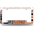 Rico Industries NHL All Over Chrome Frame 12" x 6" Chrome All Over Automotive License Plate Frame for Car/Truck/SUV