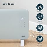 Princess 2000W Smart Electric Convection Heater Panel Glass White App Control view 8