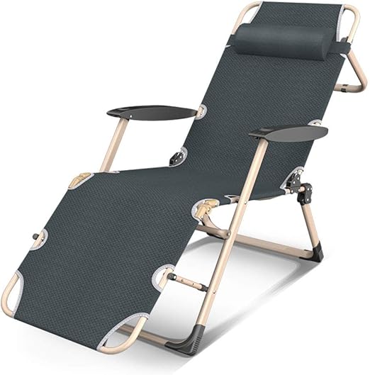 Foldable Recliner Chair Ferroalloy Folding Chair Lunch Break Chair