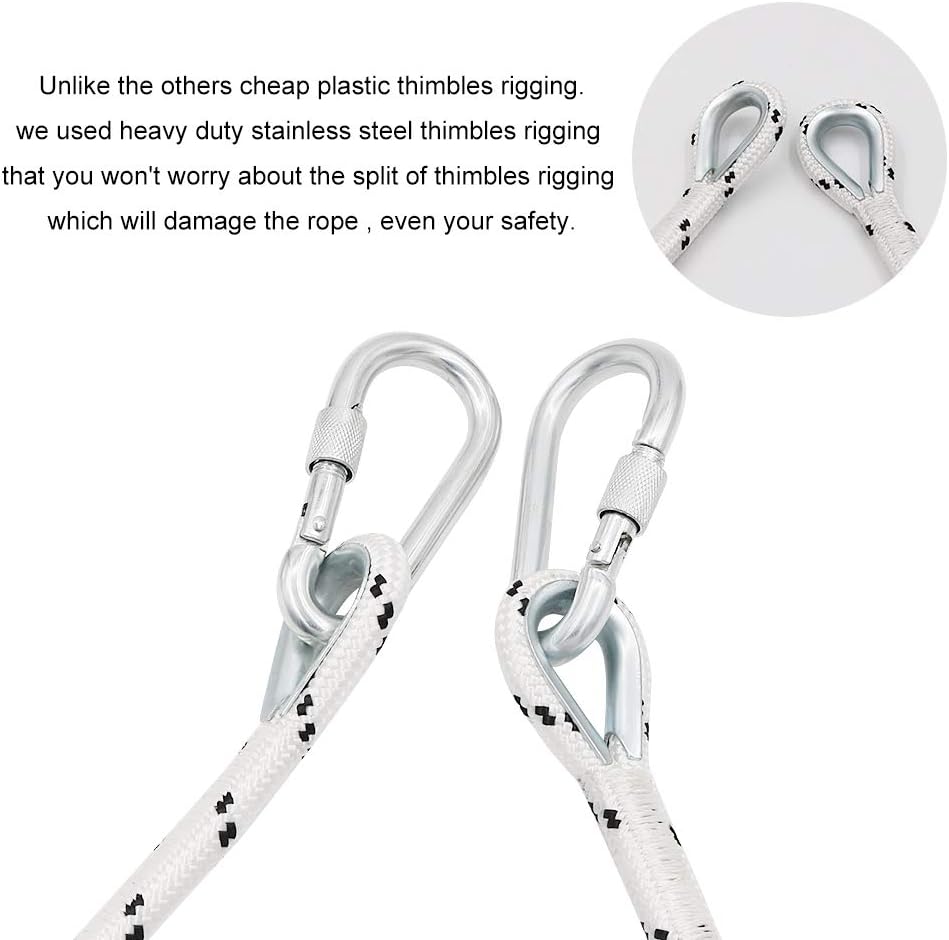 Xben 7.5' Rope Ladder with 2 Hooks for Kids & Adults, Climbing Game for Swing Accessories, Tree House, Playground, Play Set: Toys & Games