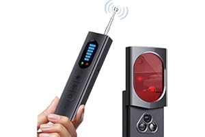 Eilimy Hidden Camera Detector with Signal Strength Detection, Infrared Camera Finder, Vibration Alarm & Magnetic Field Detection - Anti-Spy Bug Sweeper for Privacy Protection