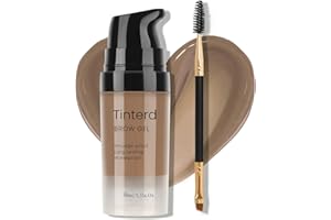 DATANSUN 3D Eyebrow Gel Kit With Brush【Smudge-proof】【Waterproof】【Long Lasting】Eyebrow Gel With Eyebrow Stencils for Shaping，＃01 Light Brown