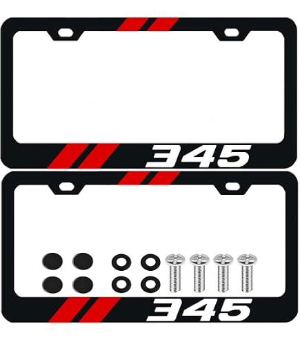 Amazon.com: ERPART Black License Plate Tag Frame with 5.7L 345ci