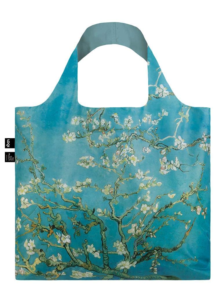 LOQI VAN GOGH Almond Blossom Bag Travel Tote, 50 cm, 15 liters, Blue (Almond Blossom)
