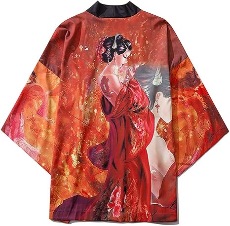 Amazon Co Jp 男性 女性のために特大ローブパジャマバスローブ ジャケットメンズ日本の浴衣は衣装カーディガン着物 6 Xl ホーム キッチン