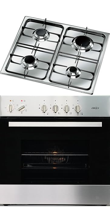 Emax Gas Einbauherd GEEH 621-1 K + Kochfeld GEM 60-1