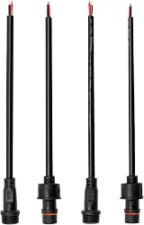 QWORK 5 Pairs IP65 Waterproof 2 Pin Connectors with 20cm 22AWG Cables view 7