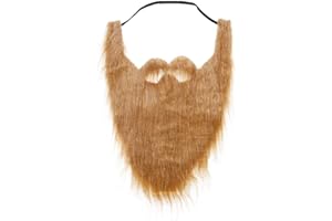 LERORO ® Funny Costume Party Male Man Halloween Beard Facial Hair Disguise Game Black Mustache Party Supplies（Brown）