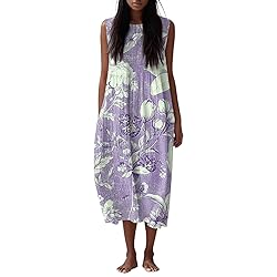 Cute Dresses Summer Fall Cotton Linen Midi Dresses