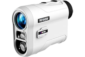 REVASRI Golf Rangefinder with Slope and Pin Lock Vibration, External Slope Switch for Golf Tournament Legal, Rangefinders with Rechargeable Battery 600/1000YDS Laser Range Finder