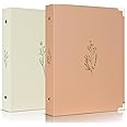 Aesthetic 6 Ring A5 Binder Set of 2 - The Perfect Small 0.75 Inch Planner Binder for Journaling or Collections - Refillable Notebook Holder with Pocket