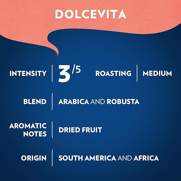 LAVAZZA DOLCEVITA CLASSICO WHOLE BEAN COFFEE 12OZ BAG, MEDIUM ROAST, RICH AND FULL-BODIED, INTENSITY 3/5, ARABICA AND ROBUSTA, IDEAL FOR DRIP BREWERS, (PACK OF 1) – PACKAGE MAY VARY