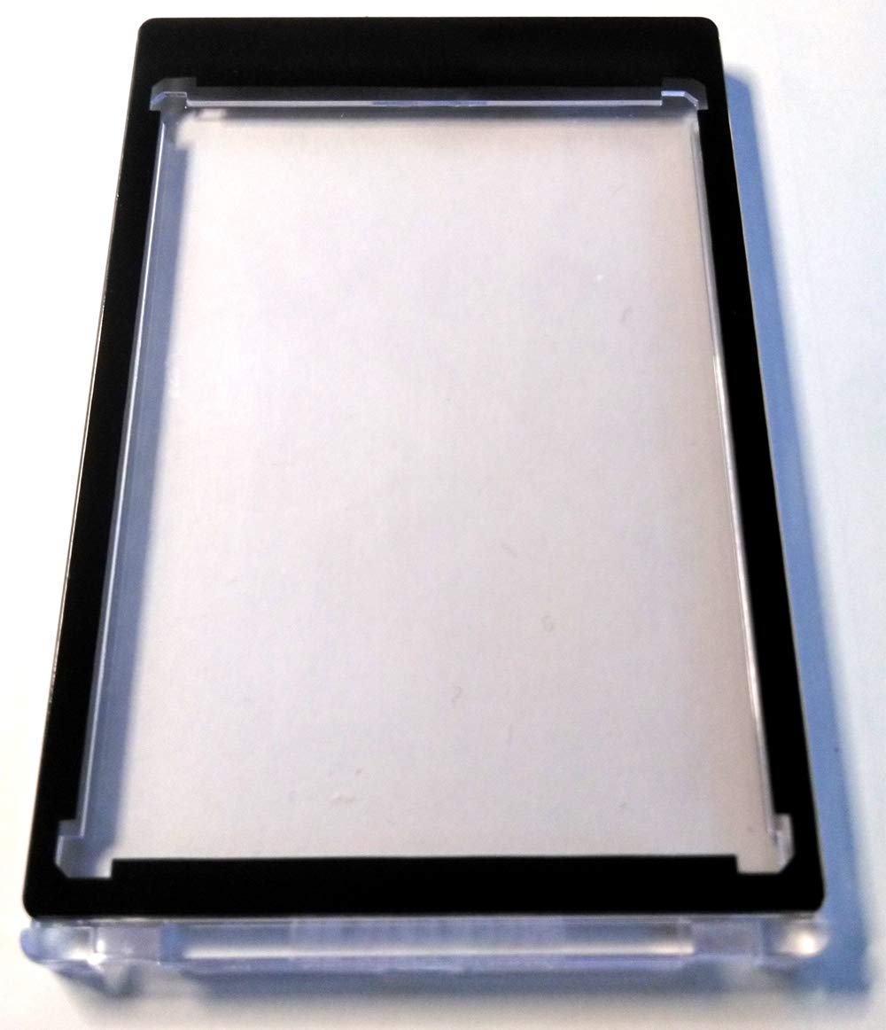 docsmagic.de 10 x Magnetic Card Holder Black Border 180 PT UV safe