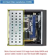 Tsadeer M09 Mini ITX HTPC Case DC Power Supply Industrial Control Desktop view 6