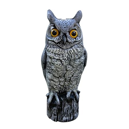Generic Lifelike Owl Decoy Garden Bird Scarer Weed Pest Control