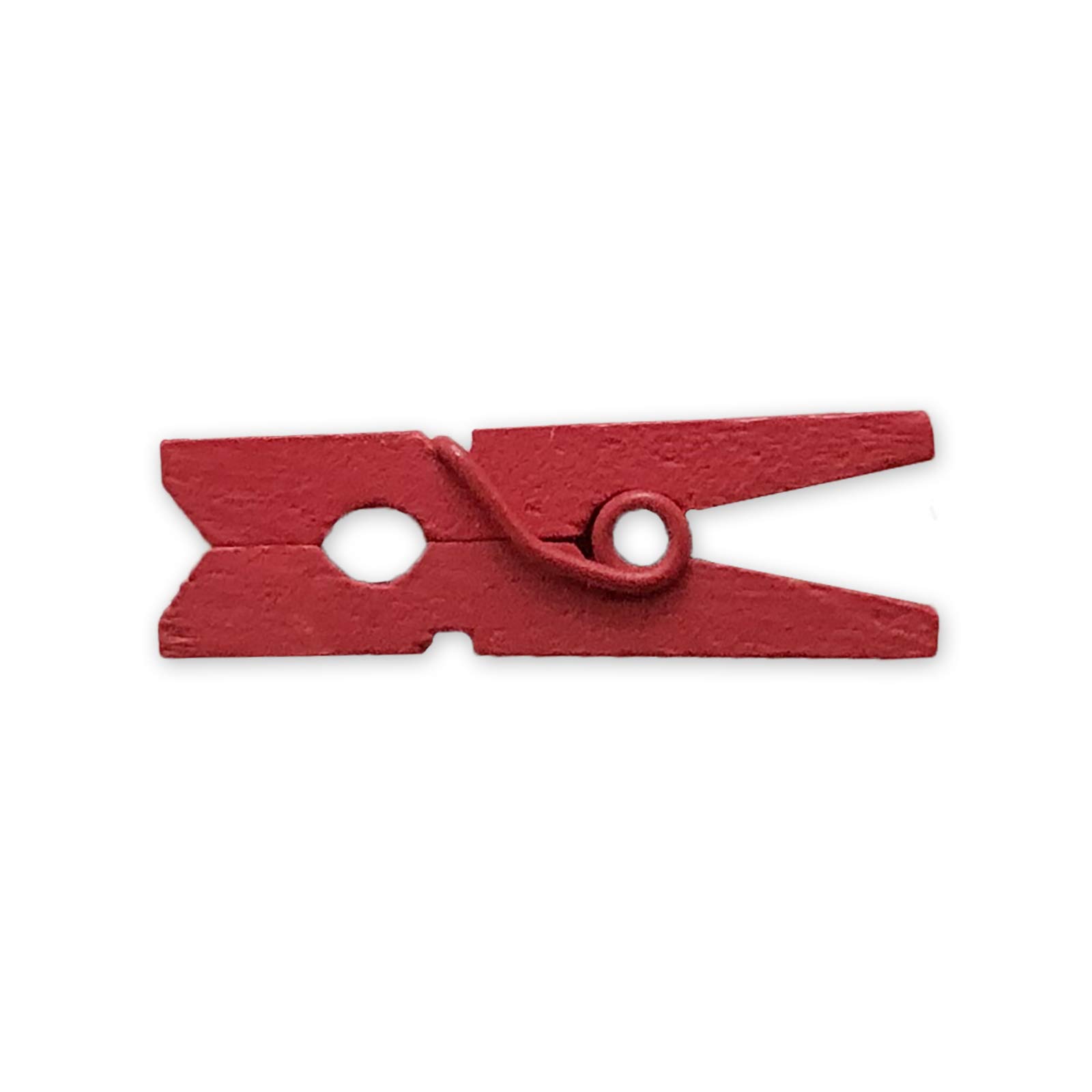LWR CRAFTS Wooden Mini Clothespins 15 Colors 200 Per Pack 1" 2.5cm (Red)