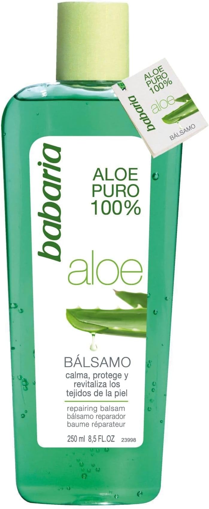 Babaria 100% Natural Aloe Vera Reparative Balsam 250ml Moisturizing Soothing
