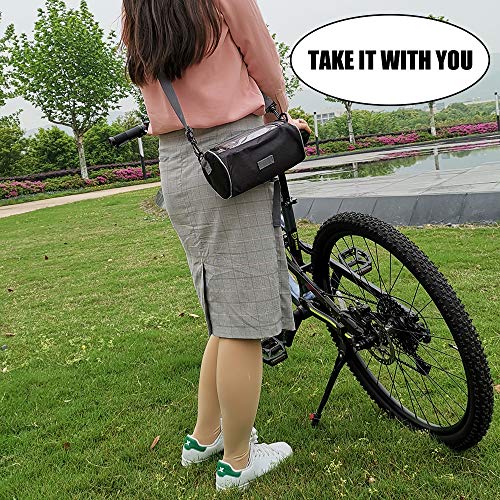 image for ZUKKA Bike Handlebar Bag,Adjustable and Removable Shoulder Strap Water