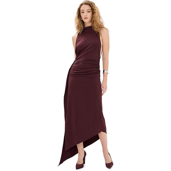knee length dresses for ladies A.L.C. | Penny Satin Midi Dress
