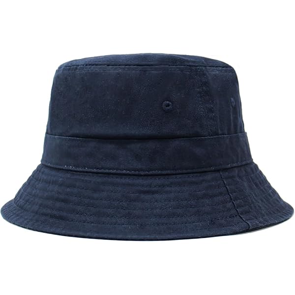 Washed Cotton Bucket Hat Packable Sun Protection Unisex Unisex Washed Cotton Bucket Hats Packable Summer Outdoor  main image 4