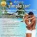 Belloccio Simple Tan Half Gallon Bottle of Professional Salon Sunless Tanning Solution with 10% DHA and Dark Bronzer Color Guide