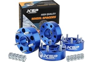 KSP PERFORMANCE KSP 5x5 Wheel Spacers for JK XK WJ WK,2"(50mm) 5x127 Spacers with 1/2-20 Studs 71.5mm Bore, Hub Centric Kit for 1999-2010 Grand Cherokee, 2005-2010 Commander, 2007-2018 Wrangler, 4Pcs Blue