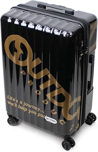 Amazon Outdoor Products アウトドアプロダクツ スーツケース 64 71l 60 5cm 3 8kg Od 0796 60 ブラック ゴールド Outdoor Products アウトドアプロダクツ スーツケース