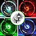 Alritz Rechargeable Bike Wheel Hub Lights, Waterproof 3 Modes LED Cycling Lights, RGB Colorful Bicycle Spoke Lights for Safety Warning and Decoration (for 2 Wheels)