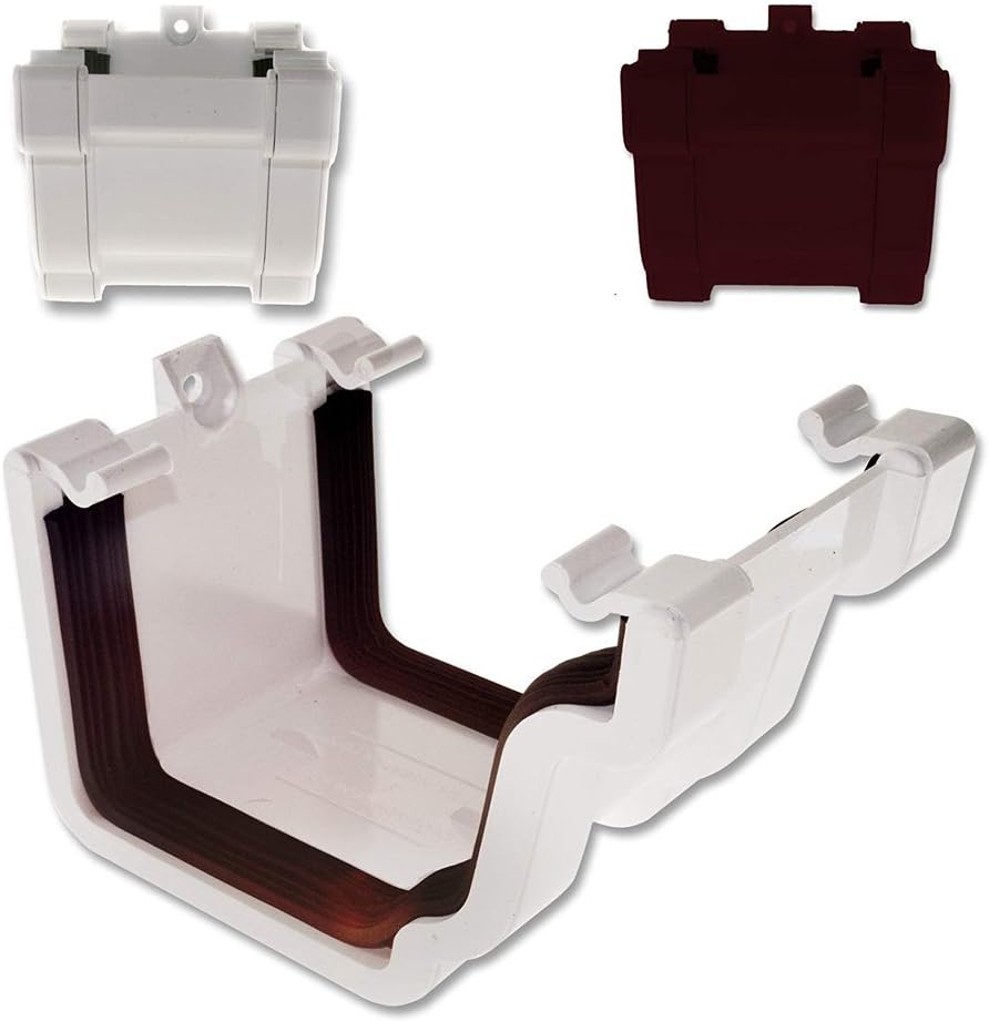Chocolate Brown Wendland RS3250 Marshall Tufflex Conservatory Gutter Union Ogee Connector Upvc Joint/Jointer