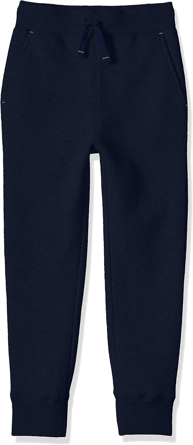Amazon Essentials Little Boys' Fleece Jogger Sweatpant, Navy, XS