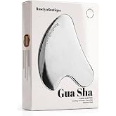 ROSELYNBOUTIQUE Stainless Steel Gua Sha Facial Massager Tool - Cooling Metal Face Sculpting Tool for Daily Skincare Routine, Durable &amp; Easy to Clean