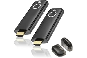 MT-VIKI Wireless HDMI Transmitter and Receiver 100ft/30m, 4K Decode 1080P Output Wireless HDMI, 2.4G/5G Portable HDMI Wireless, Plug&Play for Streaming Video and Audio to Monitor from Laptop/TV Box