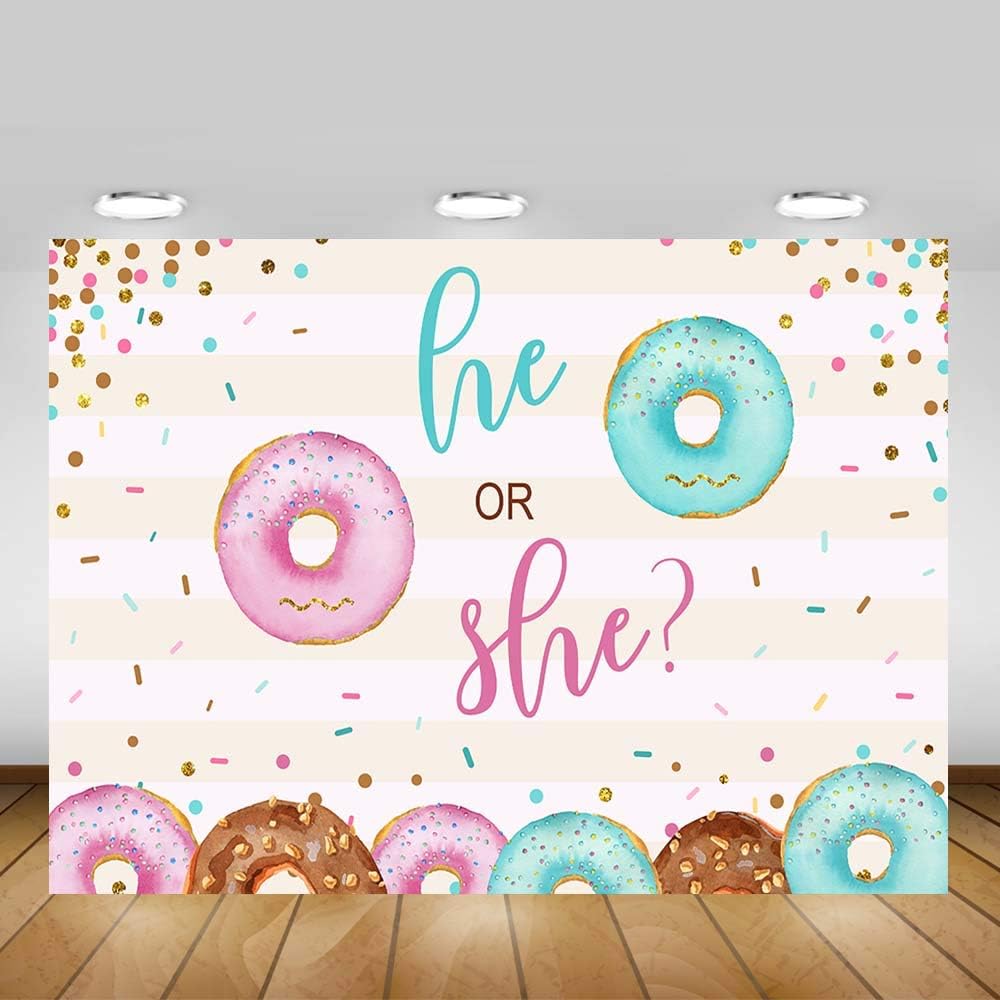 amazon com mocsicka donut gender reveal backdrop pink blue donut party background 7x5ft vinyl donut up gender reveal banner backdrops camera photo mocsicka donut gender reveal backdrop pink blue donut party background 7x5ft vinyl donut up gender reveal banner backdrops