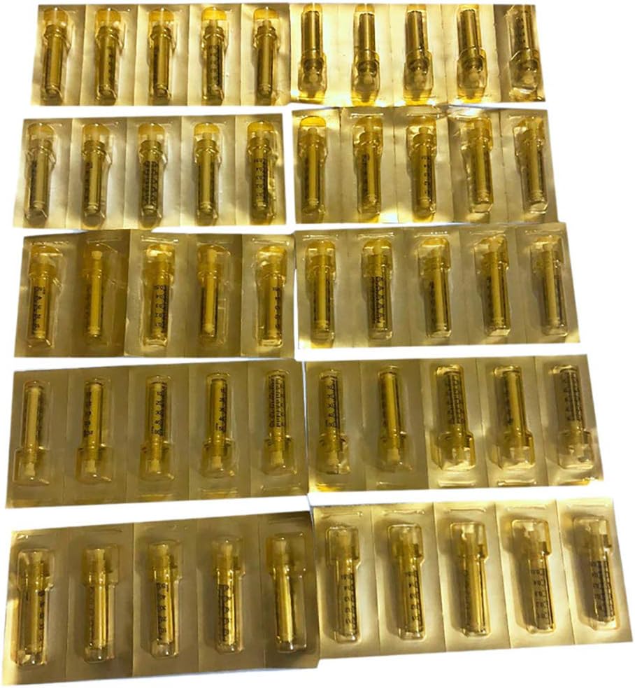 JANA 0.5Ml Ampoule Head Disposable Sterile Ampoule Head for Hyaluron Gun Hyaluron Pen High Pressure Wrinkle Removal 50 Pcs