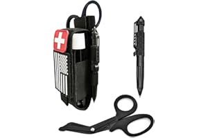 VIIDOO Upgrade 1000D Laser Cut Molle Tourniquet Holder, Heavy Duty Tactical Molle Tourniquet Pouch Holder