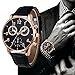Han Shi Wrist Watch, Man Fashion Watch Retro Leather Band Analog Alloy Quartz Clock