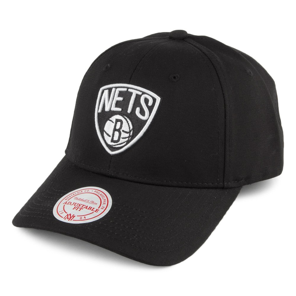 Mitchell & Ness Brooklyn Nets Team Logo Low Profile Black Snapback