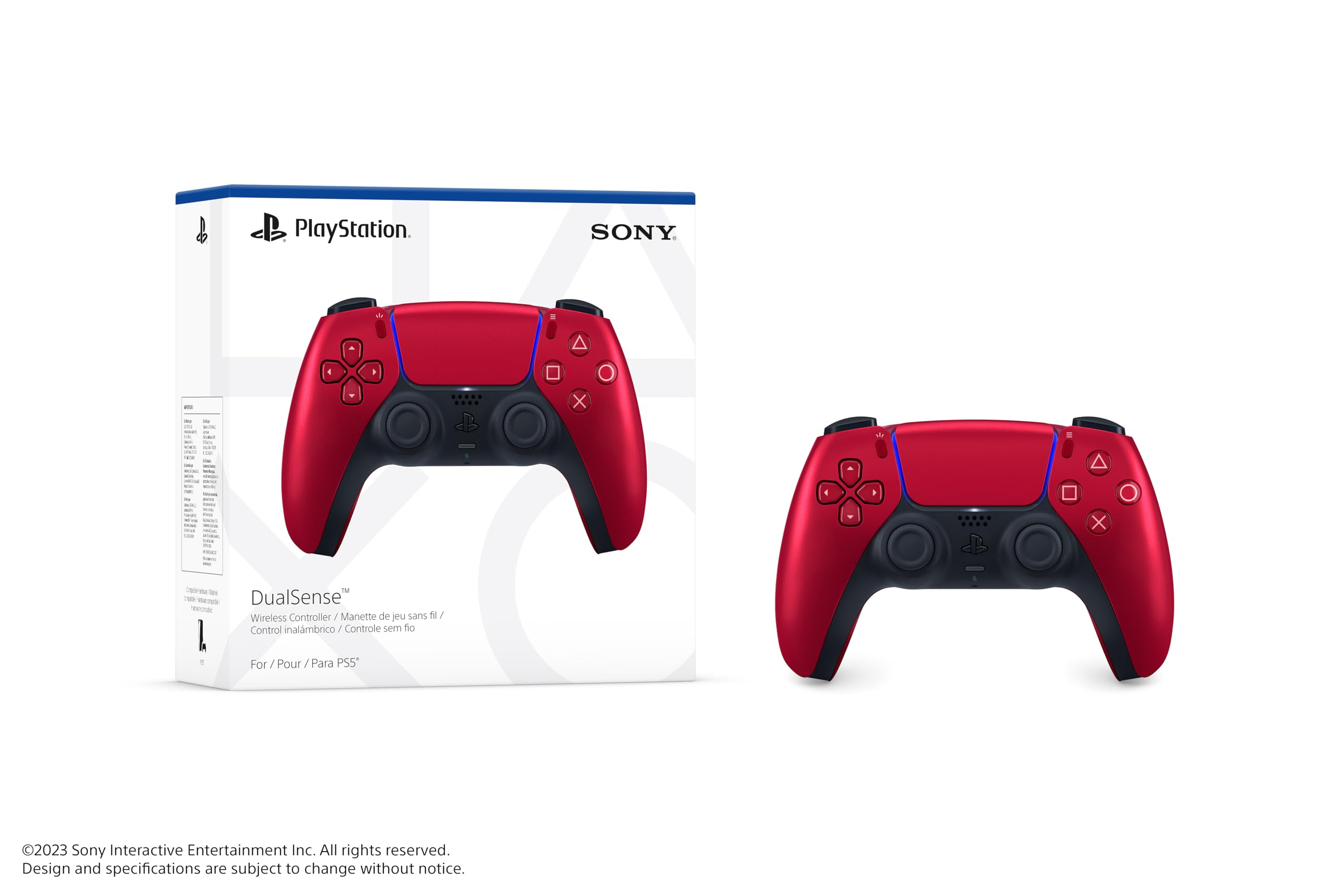 Photo 1 of PlayStation DualSense Wireless Controller - Volcanic Red