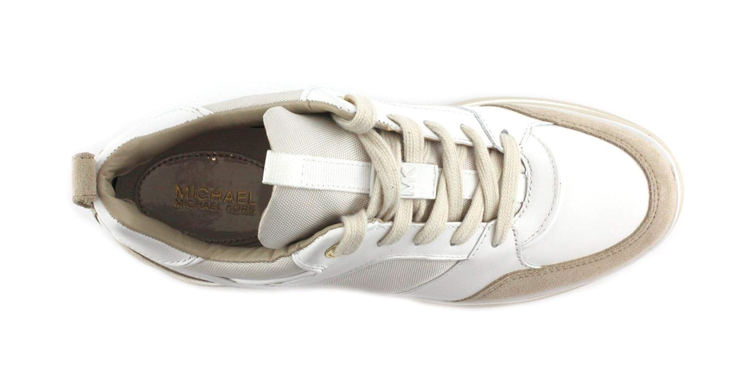 michael kors felicia leather platform trainer