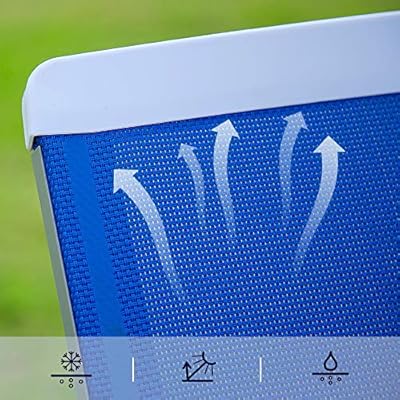 domi outdoor living Adjustable Chaise Lounge Aluminum Outdoor Patio Lounge Chair All Weather Five-Position Recliner… 61DLamVk9DL